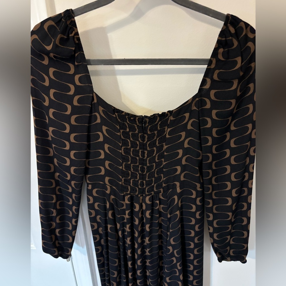 Reformation Midi Dress With Zigzag Pattern - image 8